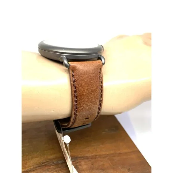 Shinola Men's Watch S0120065287 Runwell Quartz Blue Dial Brown Leather 47mm